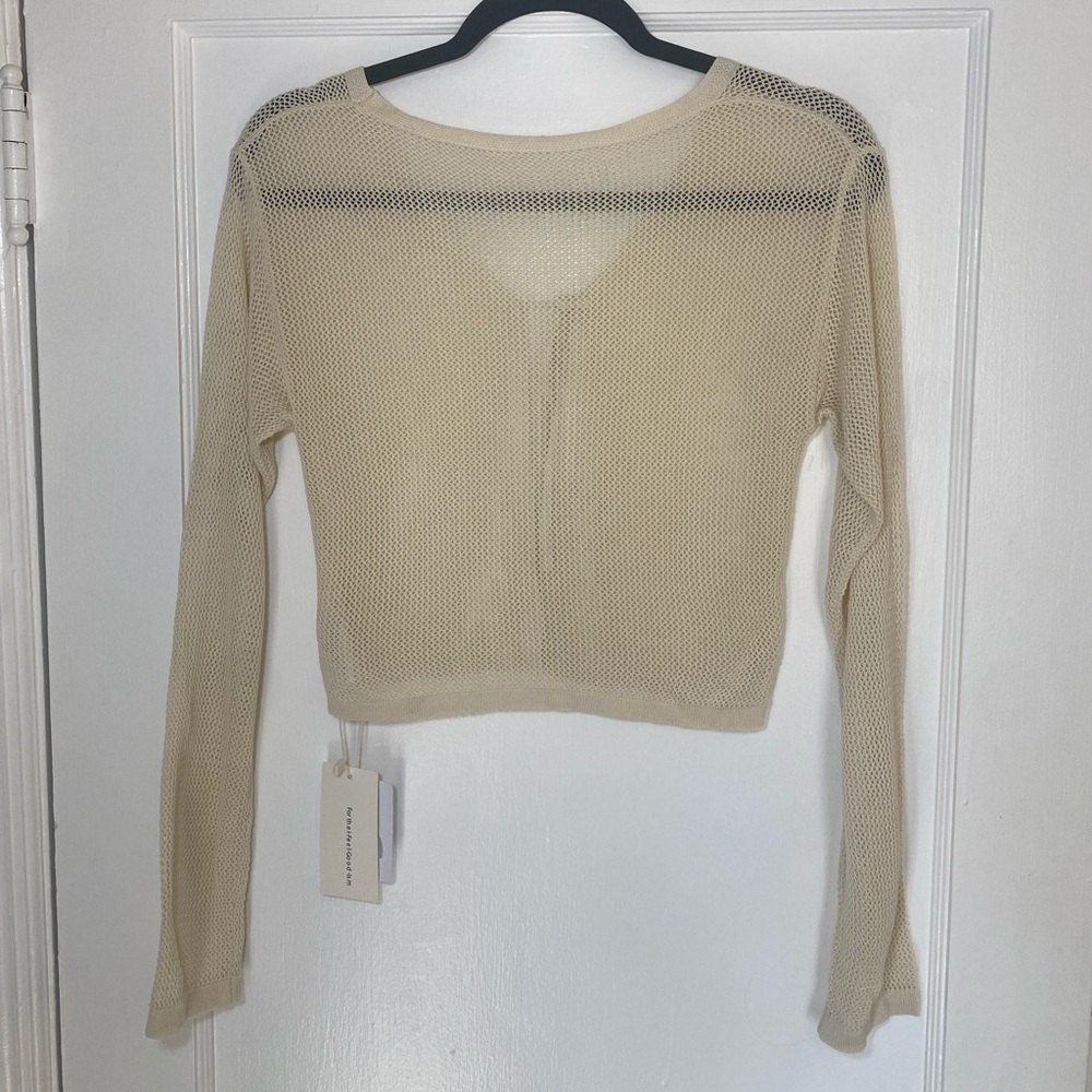 Commense Cream Knit Cardigan NWT - Picture 7 of 11